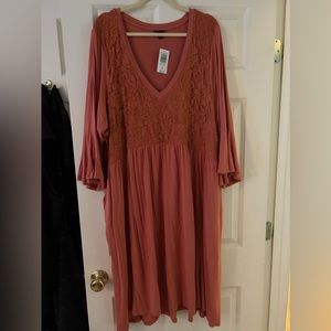 Torrid 5 (28) Rusty Orange dress